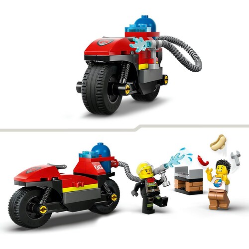 Lego Moto de Rescate de Bomberos