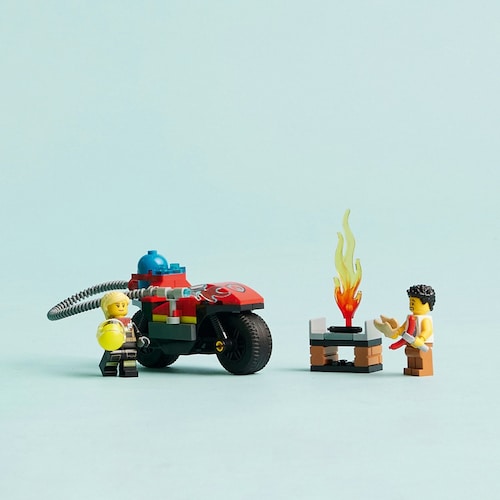 Lego Moto de Rescate de Bomberos
