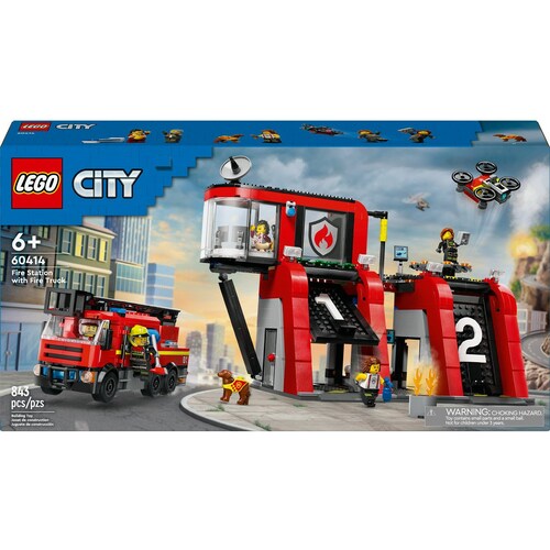 Lego Parque de Bomberos con Camión de Bomberos