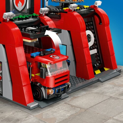 Lego Parque de Bomberos con Camión de Bomberos