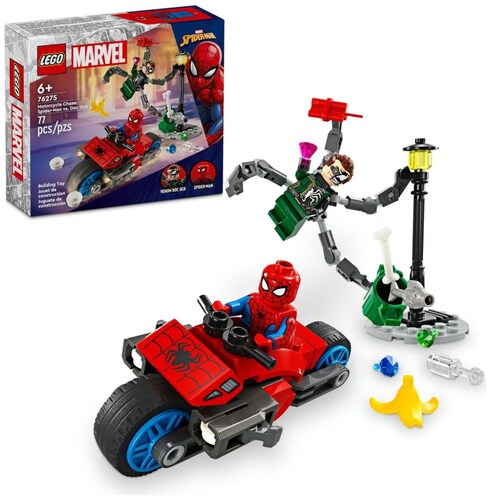 Lego Persecución en Moto: Spider-Man Vs. Doc Ock
