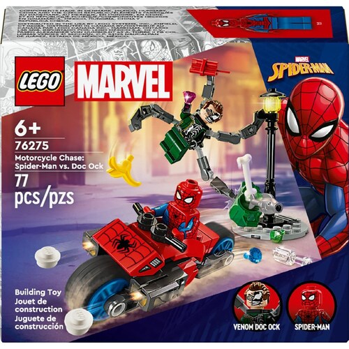 Lego Persecución en Moto: Spider-Man Vs. Doc Ock