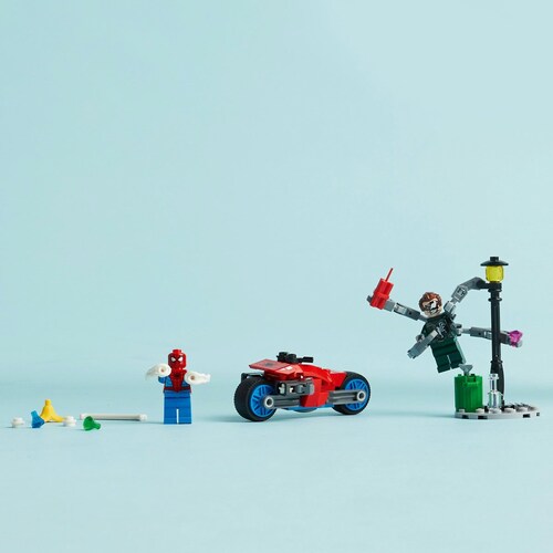 Lego Persecución en Moto: Spider-Man Vs. Doc Ock