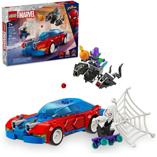 Lego Coche de Carreras de Spider-Man y Duende Verde Venomizado