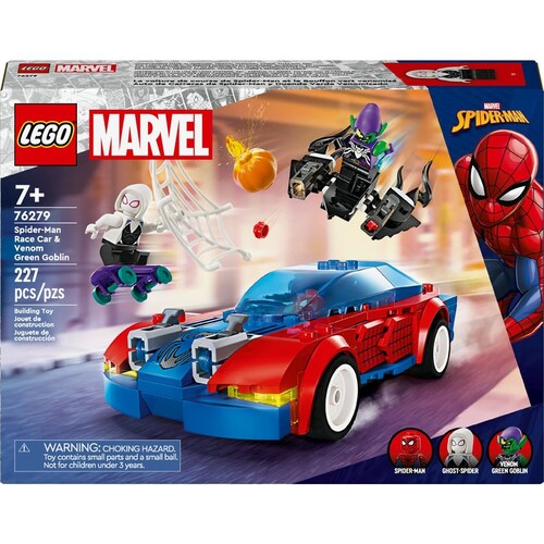 Lego Coche de Carreras de Spider-Man y Duende Verde Venomizado