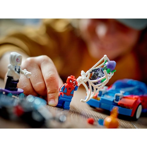 Lego Coche de Carreras de Spider-Man y Duende Verde Venomizado