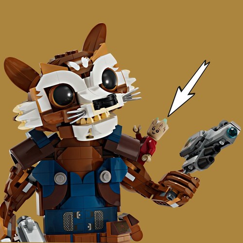 Lego Rocket y Bebé Groot