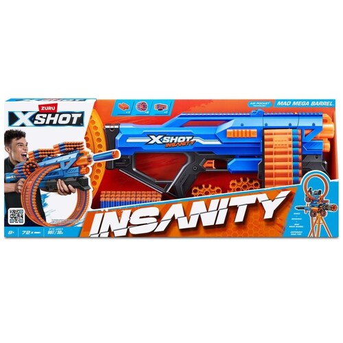 X-Shot Insanity Series 1 Mad Mega Barrel Blaster