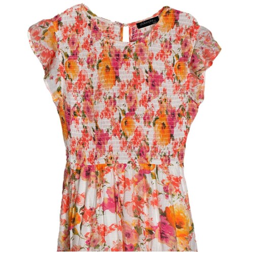 Vestido Largo Estampado con Olanes para Mujer Philosophy Jr