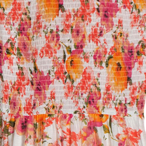 Vestido Largo Estampado con Olanes para Mujer Philosophy Jr