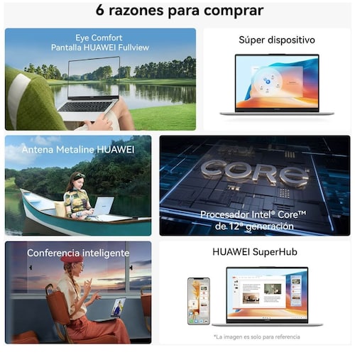 Laptop Huawei Matebook D14 Core I5 12Th 16Gb+512Gb Win11 + Gt Cyber