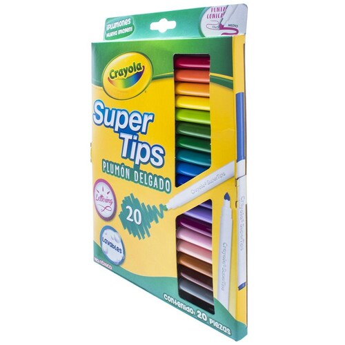 20 Plumones Supertips Crayola