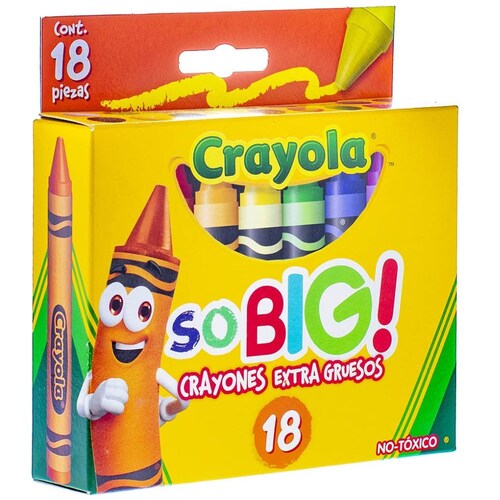18 Crayones Extra Jumbo So Big  Crayola