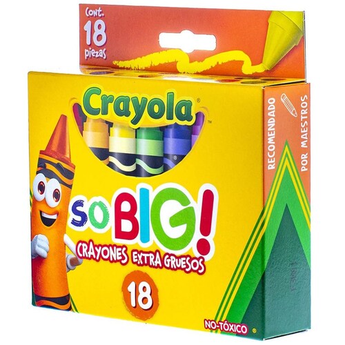 18 Crayones Extra Jumbo So Big  Crayola