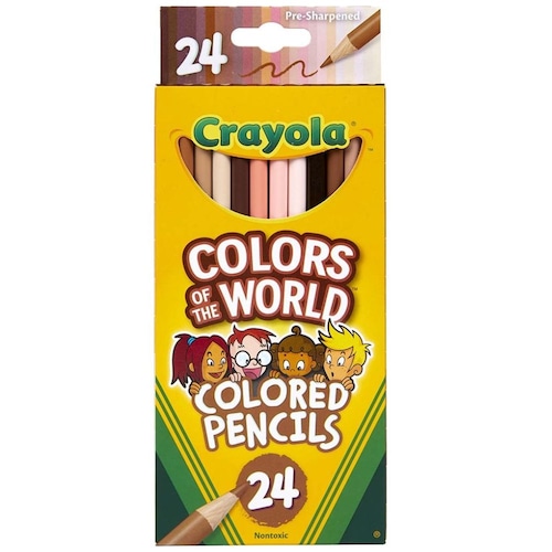 Crayola 24 Pencils Colors Of The Wolrd Crayola