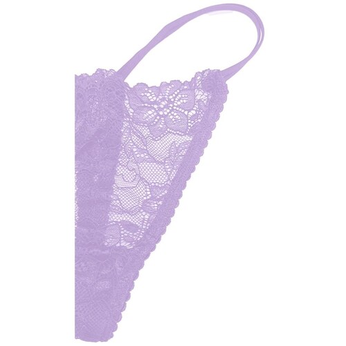Tanga de Encaje con Tiras en Costado Zelina
