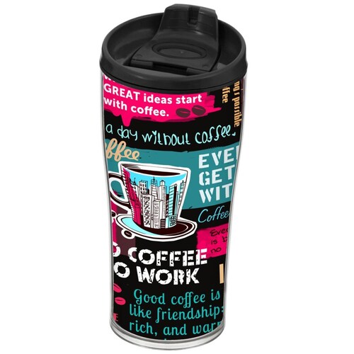 Vaso para Café con Tapa Diseño 340Ml 161483-023 Herevin