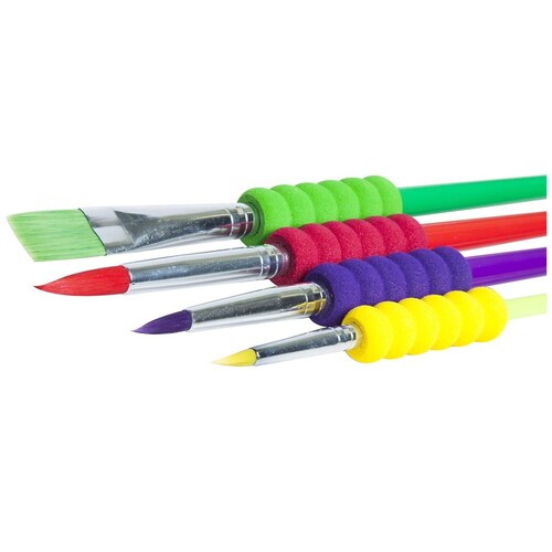 4 Pinceles Eva Grip Pincel Blister Faber-Castell