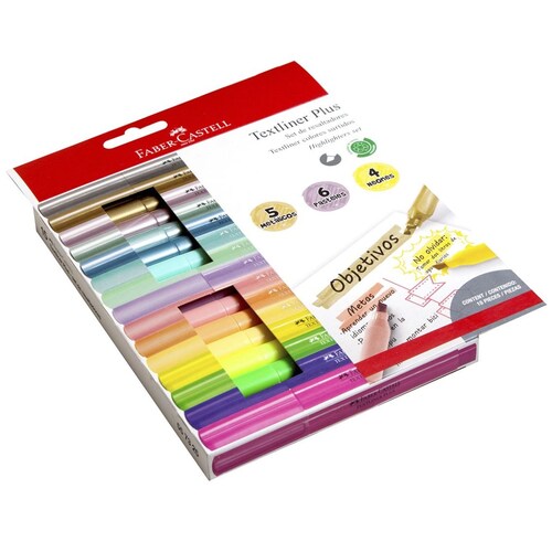 15 Resaltadores Textliner Plus Faber-Castell