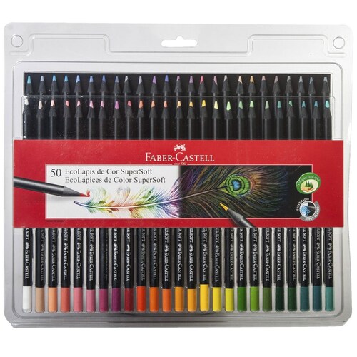 Caja con 50 Ecolapices Super Soft  Faber-Castell