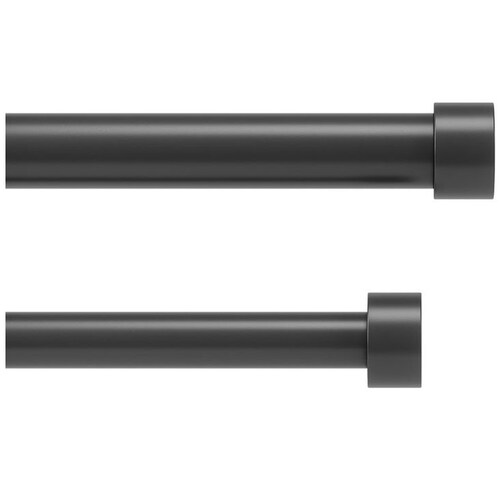 Cortinero Negro Doble Cappa 160-300 Cm Umbra