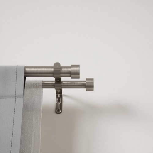 Cortinero Plateado Doble Cappa 0-160 Cm Umbra