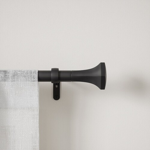 Cortinero Negro Sita 1"   90-180 Cm Mat Umbra
