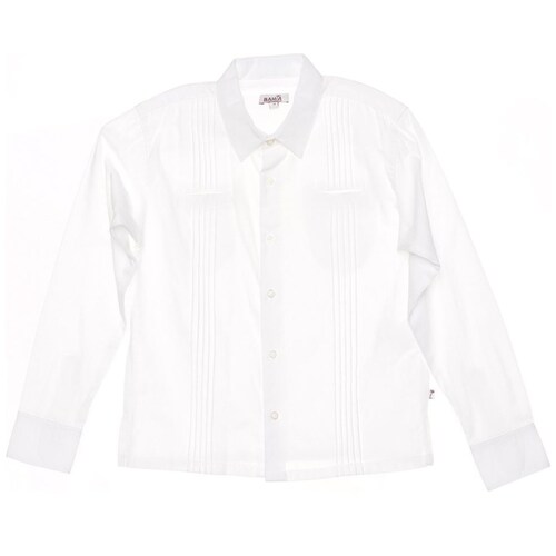 Camisa Guayabera Manga Larga para Niño Bahia Candila