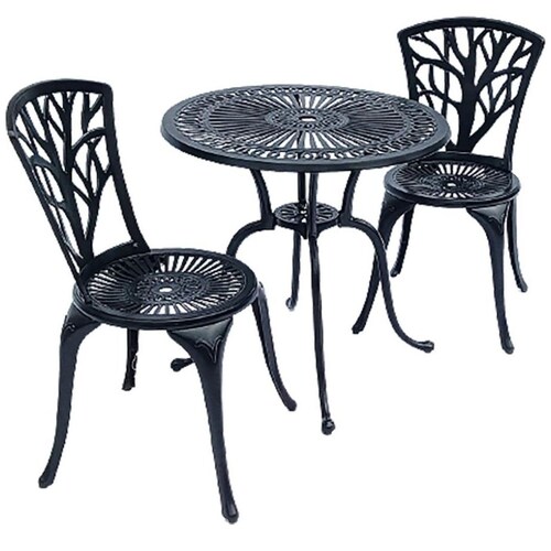 Set Dos Sillas Exterior Y Mesa Bistro Vincent Vintage Home
