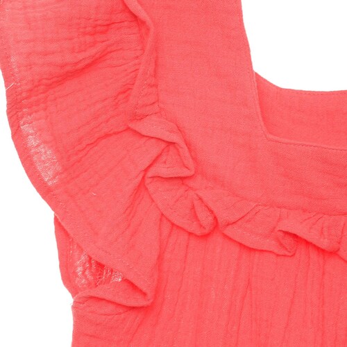 Vestido Manga Corta Bondeado para Niña Jeanious
