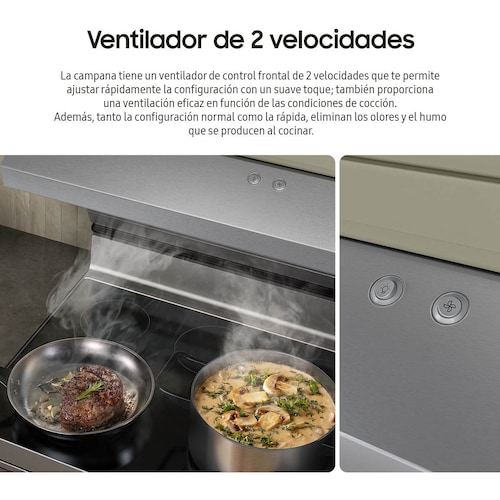 Campana de Pared Samsung 76 Cm Acero Inoxidable 2 Velocidades con Luz Led Nk30B3000Us/ax