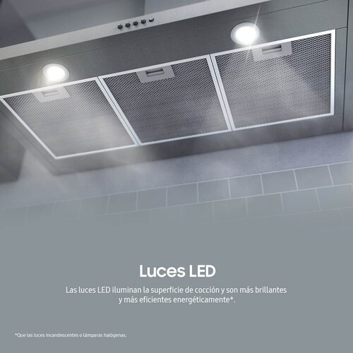 Campana de Pared Samsung 76 Cm Acero Inoxidable 3 Velocidades con Luz Led Nk30R5000Ws/ax