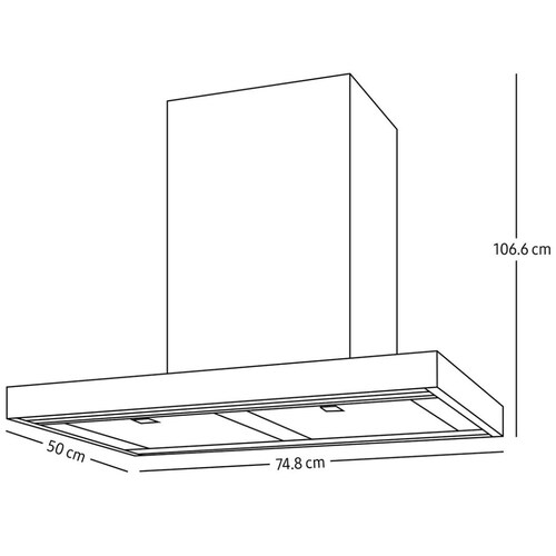 Campana de Pared Samsung 76 Cm Acero Inoxidable 3 Velocidades con Luz Led Nk30R5000Ws/ax