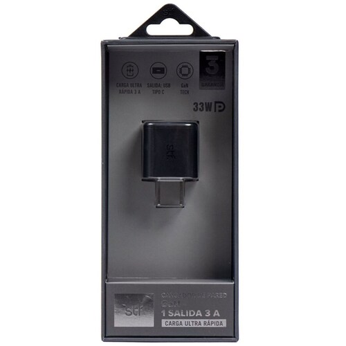 Cargador de Pared Stf Gan 1 Salida 3 a