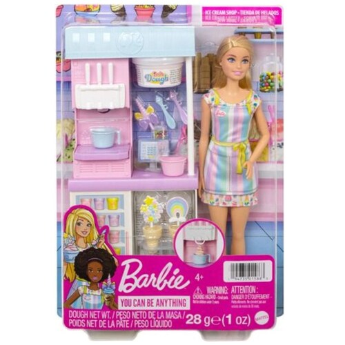 Barbie Set de Juego Heladería con Muñeca