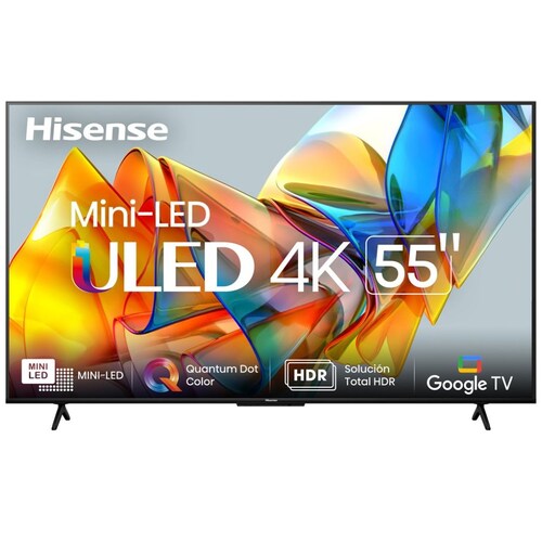 Pantalla Hisense 55" Miniled 4K Android 55U6K