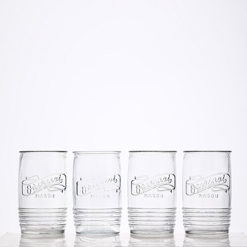 Vaso con Frase Relieve Set 4 Piezas Home&details
