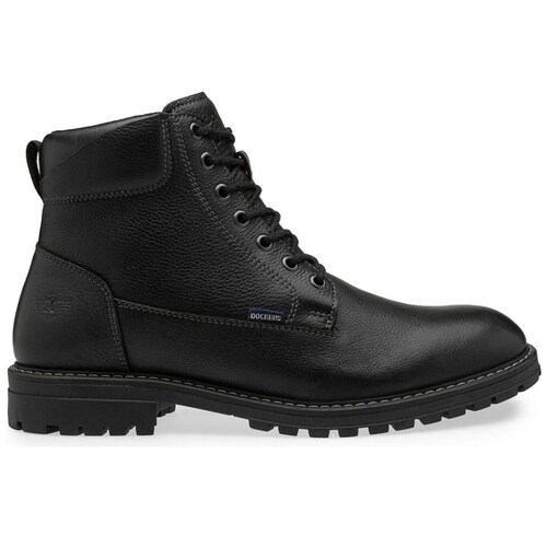 Bota en Piel Dockers Negro para Hombre