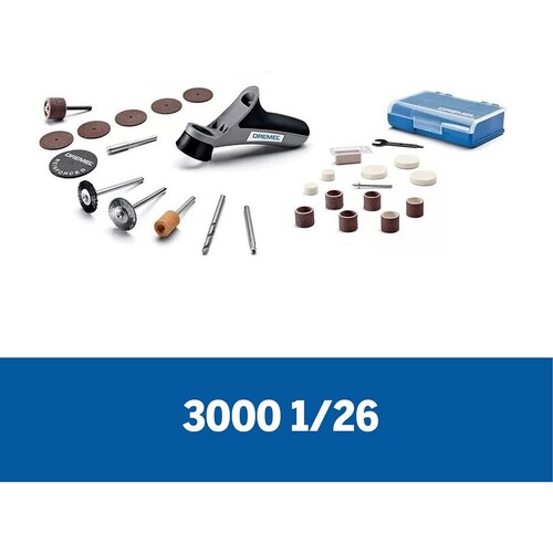 Combo Dremel 3000 con 26 Accesorios y Grabador + Kit 160 Accesorios
