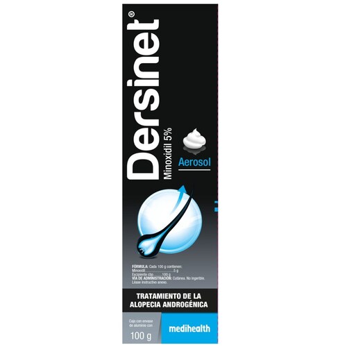 Dersinet Aerosol 5% Caja con Frasco 100Gr