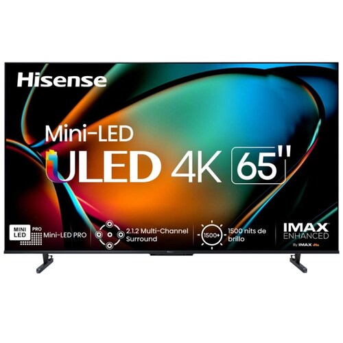 Pantalla Hisense 65" Miniled 4K Android 65U8K