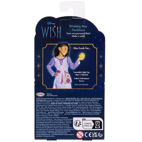 Collar Estrella de los Deseos Disney Wish Jakks Pacific