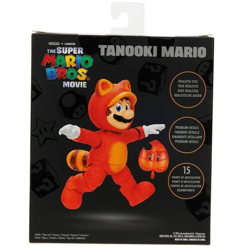 Figura Mario Tanooki 5" Super Mario Bros Movie Jakks Pacific