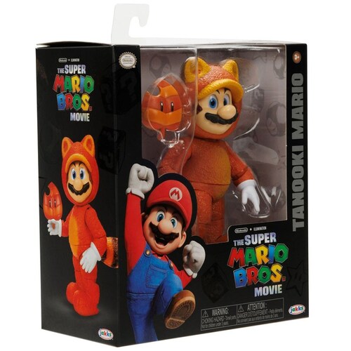 Figura Mario Tanooki 5" Super Mario Bros Movie Jakks Pacific