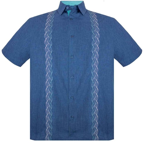 Guayabera Bordada Manga Corta G Candila para Hombre