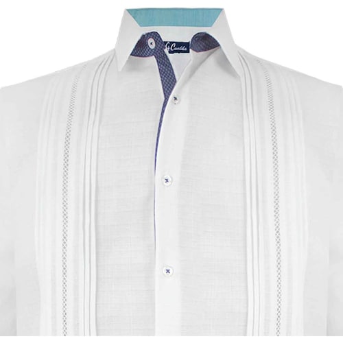 Guayabera Alforzas Manga Larga G Candila