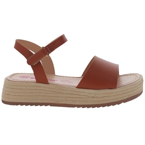 Sandalias Tropicana con Plataforma 18-23 Café