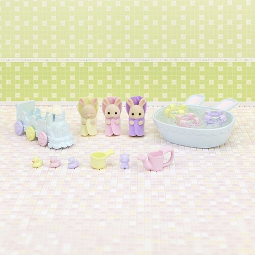 La Hora Del Baño de los Trillizos Sylvanian Families