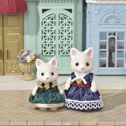 Set Vestidos Azul y Verde Sylvanian Families