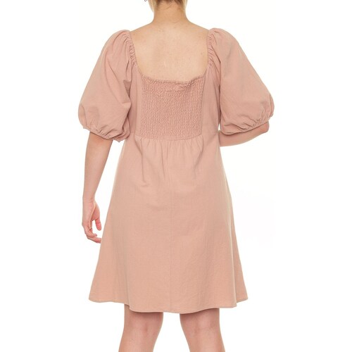 Vestido Corto Manga Globo para Dama Fukka